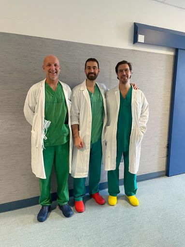 Da sinistra i dottori Ronco, Formagnana e Perelli