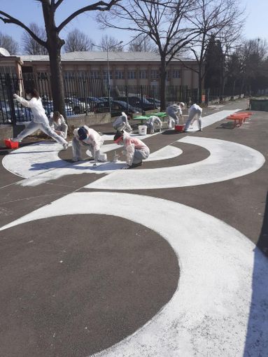 Lavori vicino al Curie di Pinerolo Lavori vicino al Curie di Pinerolo