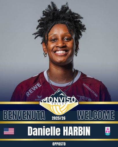 Volley A1/F: Monviso Volley schiaccia in americano con Danielle Harbin Volley A1/F: Monviso Volley schiaccia in americano con Danielle Harbin