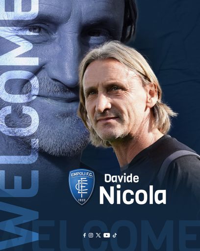 Davide Nicola (foto della pagina Facebook dell’Empoli Fc)