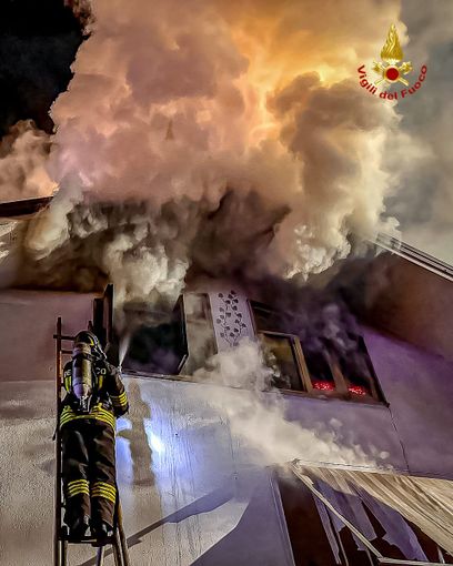 In fiamme una villetta a San Secondo di Pinerolo