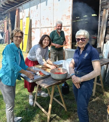 Da sinistra Paola Fiaschi, Erica Soave, Renato Gonnet e  Maria Teresa Peloso Da sinistra Paola Fiaschi, Erica Soave, Renato Gonnet e  Maria Teresa Peloso