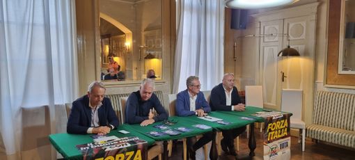 Da sinistra Rosso, Zangrillo, Peron e Ruzzola