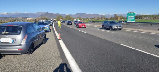 auto dopo un incidente in tangenziale