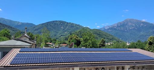 I pannelli fotovoltaici sul cimitero di Lusernetta I pannelli fotovoltaici sul cimitero di Lusernetta