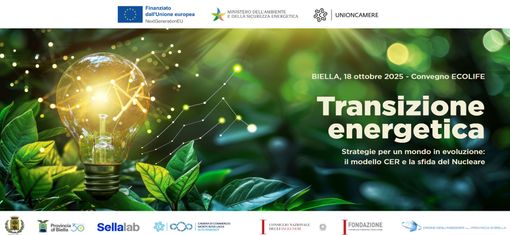 A Biella "ECOLIFE": un confronto sulla transizione energetica: il modello CER e la sfida nucleare