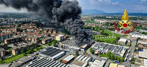 Incendio a Beinasco