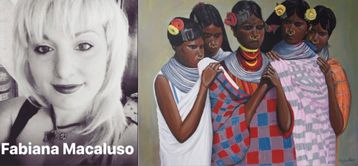 Fabiana Macaluso artista internazionale partecipa alla mostra della galleria Falzone Arte Contemporanea di Milano