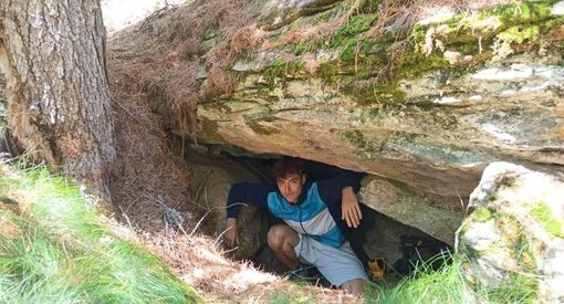 Stefano Martino al rifugio della Madonnina di Pragelato Stefano Martino al rifugio della Madonnina di Pragelato