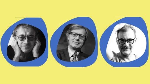 Nel collage fotografico, da sinistra a destra: Armando Milani, Vittorio Sgarbi e Luca Beatrice Nel collage fotografico, da sinistra a destra: Armando Milani, Vittorio Sgarbi e Luca Beatrice