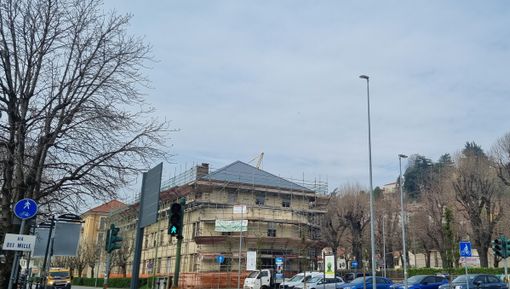 La Stazione di posta in fase di realizzazione La Stazione di posta in fase di realizzazione