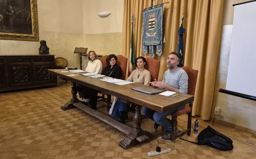 La conferenza stampa di presentazione dei Patti digitali, prima dell’incontro di stasera