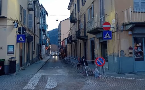 I lavori in via Roma I lavori in via Roma