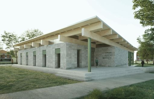 Una rappresentazione grafica della Casa della Musica Una rappresentazione grafica della Casa della Musica