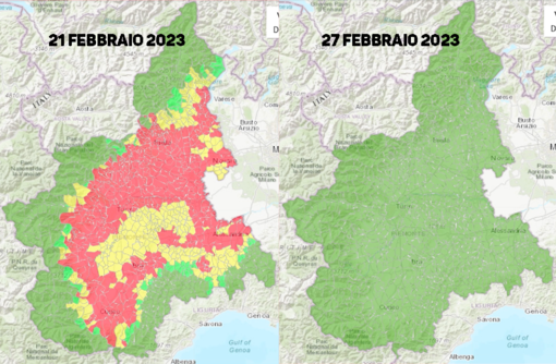 La neve spazza via le polveri sottili. Il Piemonte torna verde, ma per quanto? La neve spazza via le polveri sottili. Il Piemonte torna verde, ma per quanto?