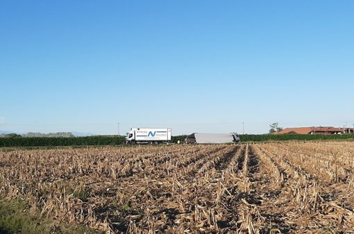 Bilico nel fosso a Vigone