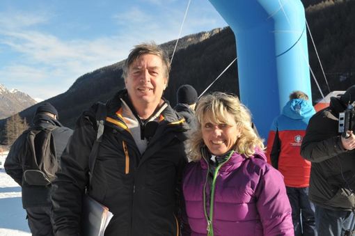 Gianni Pascal con Stefania Belmondo (foto di Massimo Bosco)