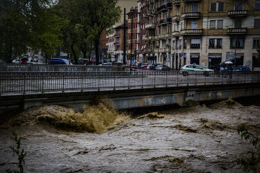 La piena della Dora del 17 aprile - Foto di Daniele Caponnetto