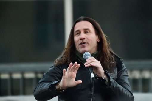 Una immagine di repertorio del cantante Povia Una immagine di repertorio del cantante Povia