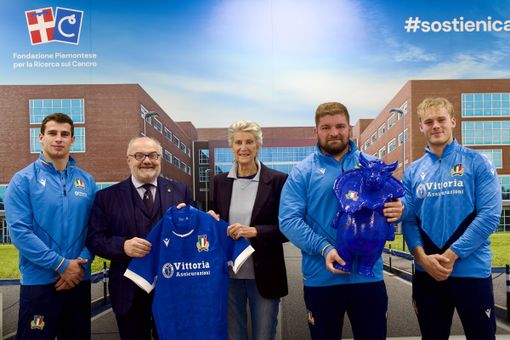 Nazionale in visita a Candiolo Nazionale in visita a Candiolo