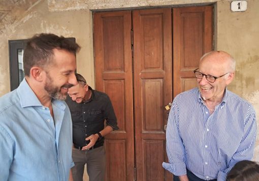 Alex Del Piero con il sindaco Giorgio Albertino Alex Del Piero con il sindaco Giorgio Albertino