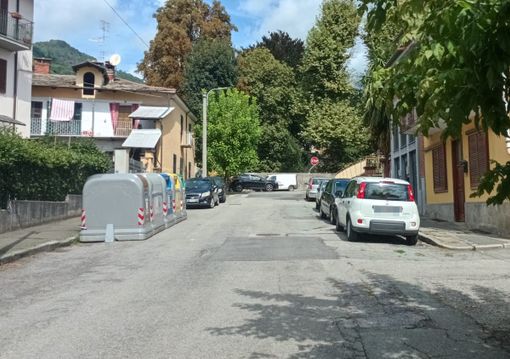 I cassonetti in viale Torino