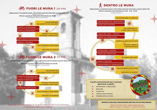 A Villafranca Piemonte si mangia, cammina e pedala, tra chiese, cappelle e castello a porte aperte A Villafranca Piemonte si mangia, cammina e pedala, tra chiese, cappelle e castello a porte aperte