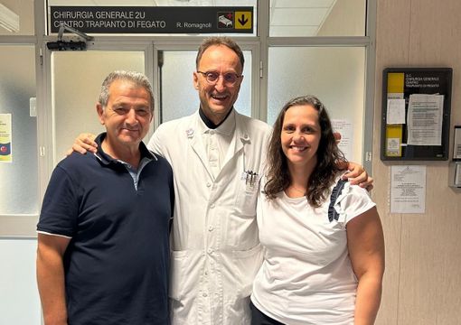 Il professor Renato Romagnoli e i genitori del ragazzo