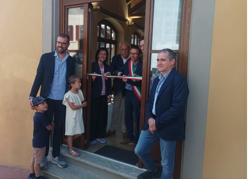 Il cortile del municipio di Bricherasio torna a vivere: inaugurata la nuova sala polifunzionale