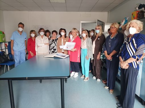 La presentazione della donazione in ospedale
