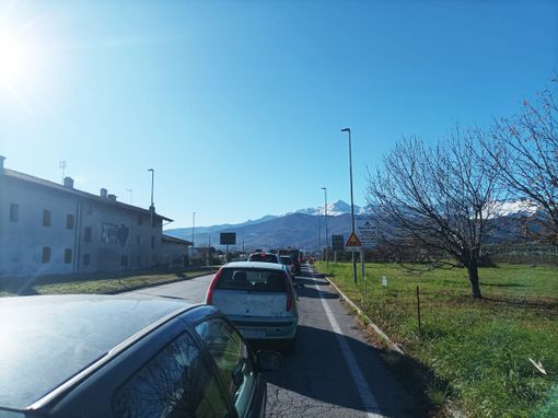 La coda sulla 161 La coda sulla 161