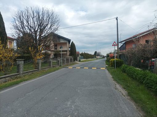 Nuovo dosso a Bricherasio: in via Valdomenica per proteggere i residenti dalla velocità della auto