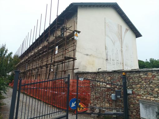 Il cantiere in Abbazia