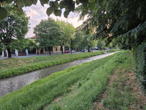 Il Lemina nella zona ospedale a Pinerolo Il Lemina nella zona ospedale a Pinerolo