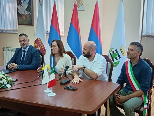 La delegazione pinerolese in visita a Derventa a luglio La delegazione pinerolese in visita a Derventa a luglio