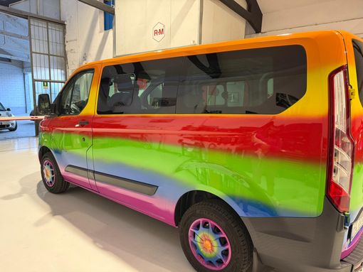 Il Pulmino dei sogni in allestimento