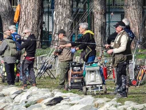 Ritornano i pescatori al Lago di Villar Perosa