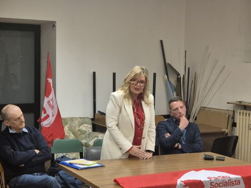 Lara Pezzano con alla sua destra Elio Richiardone