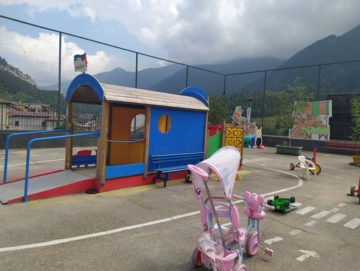 Il parco giochi per i bimbi piccoli a Fenestrelle