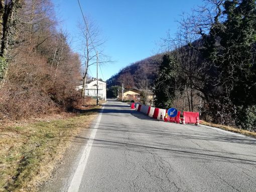 Il cedimento sulla Provinciale 162 Il cedimento sulla Provinciale 162