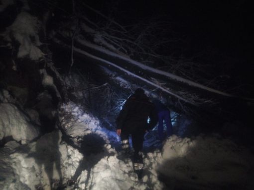 Frana in via Moloire del 5 gennaio 2021