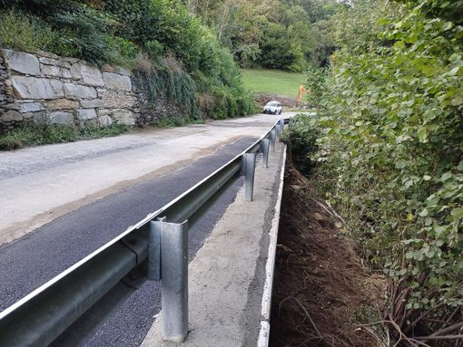 La strada riaperta a San Germano Chisone La strada riaperta a San Germano Chisone