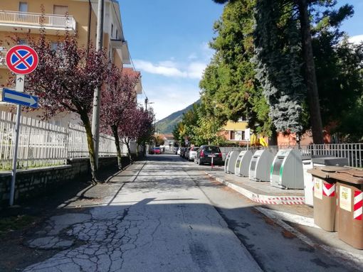 Viale XXV Aprile a Torre Pellice