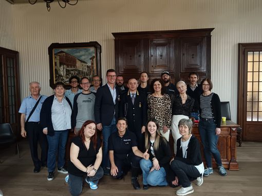 La festa in Comune a Vigone per il pensionamento di Marco Peiretti