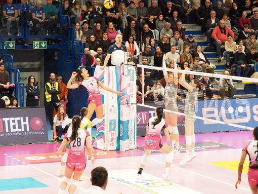 L’mvp D’Odorico in attacco (Foto di Christian Bosio) L’mvp D’Odorico in attacco (Foto di Christian Bosio)