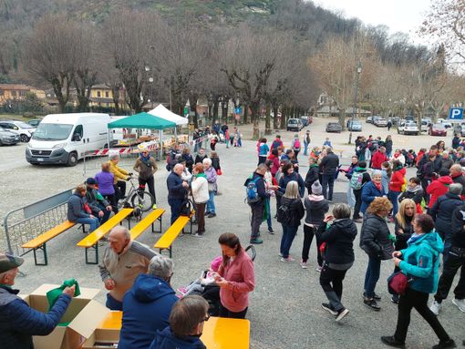 La partenza da Cavour dello scorso anno