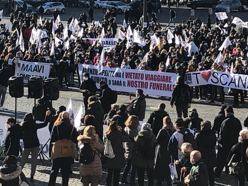 Manifestazione in piazza a Roma