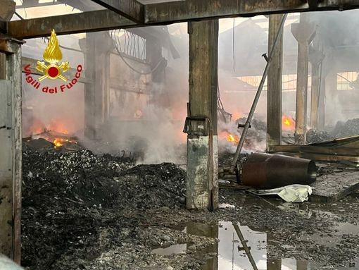 Vigili del fuoco in azione