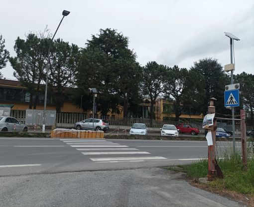 Il muretto in costruzione