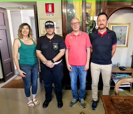 Pasquale Macchia con la Giunta di Frossasco